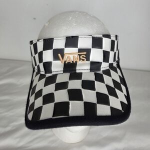 Vans Black and White Checkered Visor